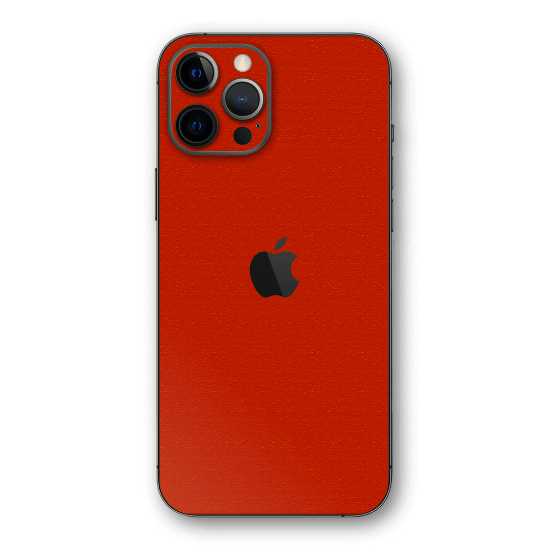iPhone 12 PRO LUXURIA Red Cherry Juice Matt Textured Skin - Premium Protective Skin Wrap Sticker Decal Cover by QSKINZ | Qskinz.com