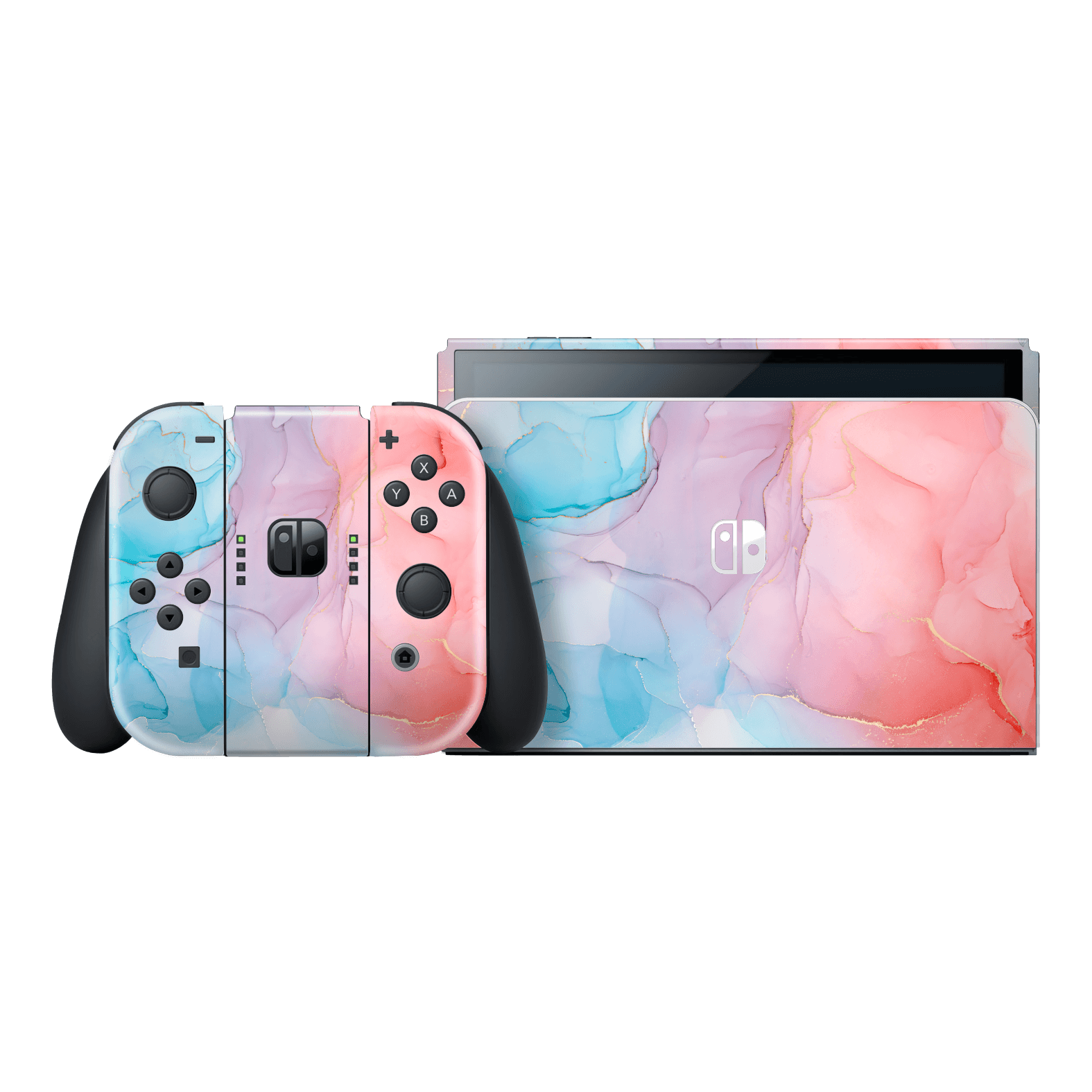 Nintendo Switch OLED Print Printed Custom Signature Sea and Corals Skin Wrap Sticker Decal Cover Protector by EasySkinz | EasySkinz.com