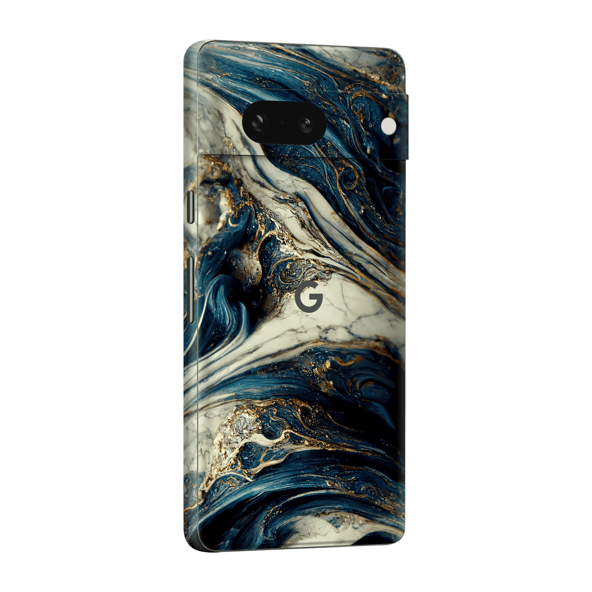 Google Pixel 7 (2022) Printed Custom Signature Agate Geode Naia Ocean Blue Stone Skin Wrap Sticker Decal Cover Protector by EasySkinz | EasySkinz.com