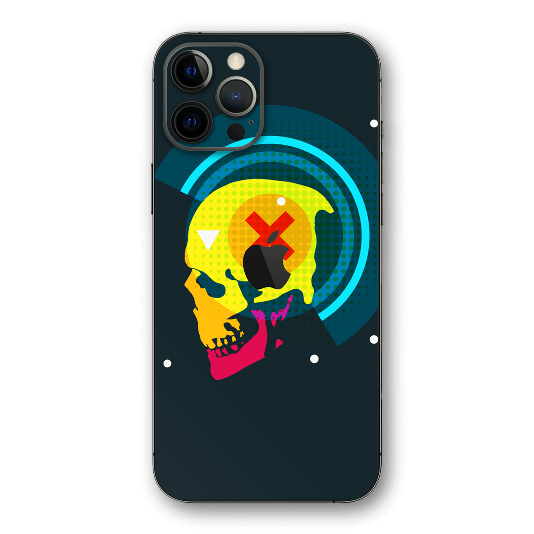 iPhone 12 PRO SIGNATURE Abstract Prussian-Blue SKULL Skin - Premium Protective Skin Wrap Sticker Decal Cover by QSKINZ | Qskinz.com