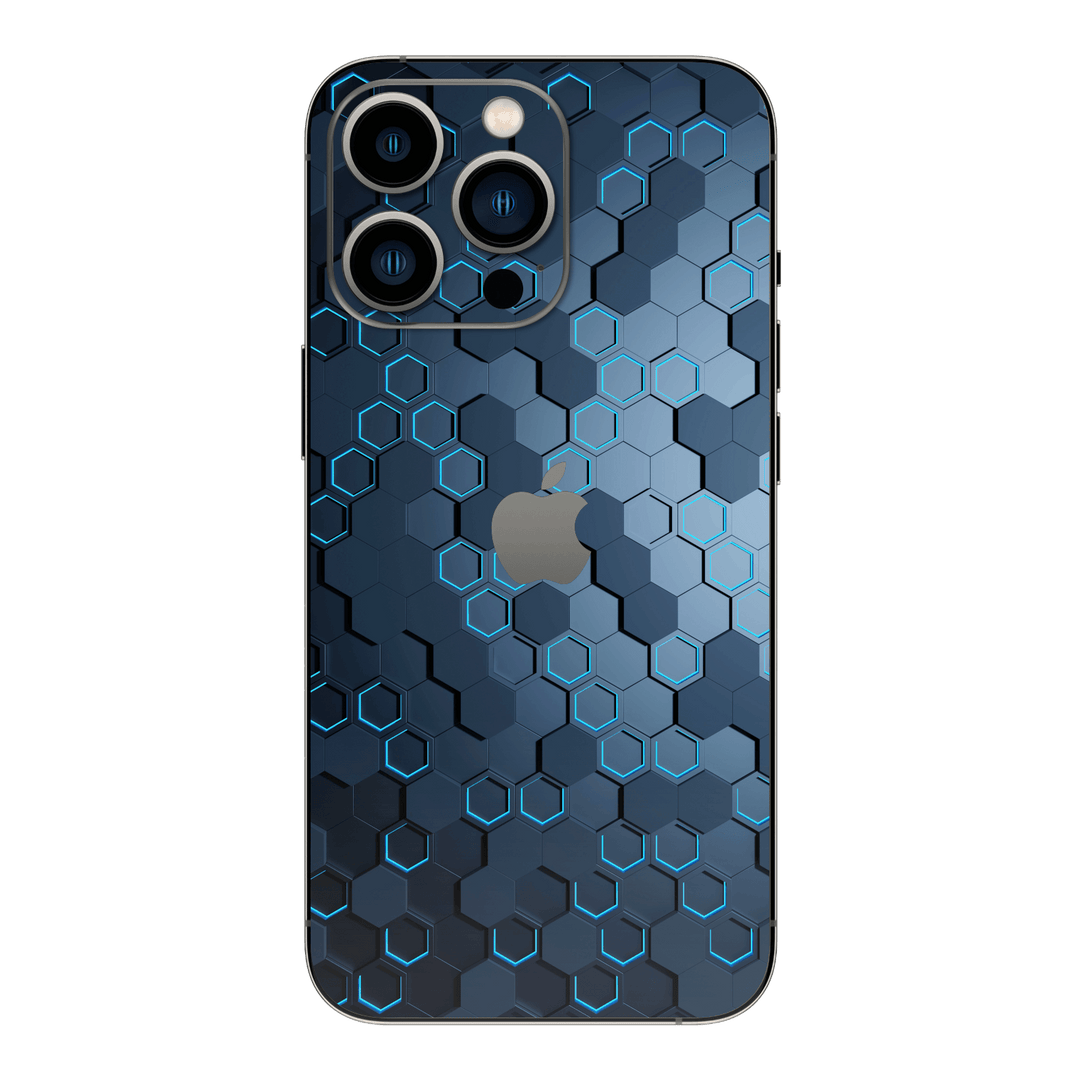 iPhone 13 Pro MAX SIGNATURE Blue Hexagon Skin - Premium Protective Skin Wrap Sticker Decal Cover by QSKINZ | Qskinz.com
