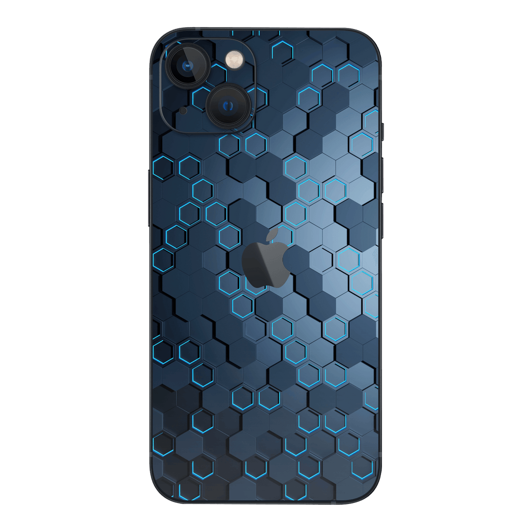 iPhone 13 SIGNATURE Blue Hexagon Skin - Premium Protective Skin Wrap Sticker Decal Cover by QSKINZ | Qskinz.com