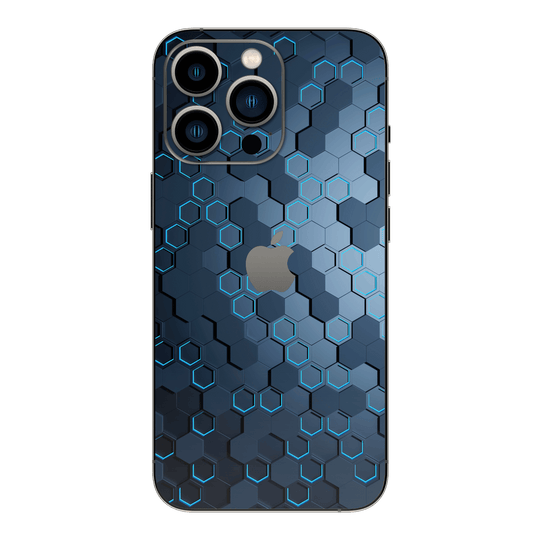 iPhone 13 PRO SIGNATURE Blue Hexagon Skin - Premium Protective Skin Wrap Sticker Decal Cover by QSKINZ | Qskinz.com