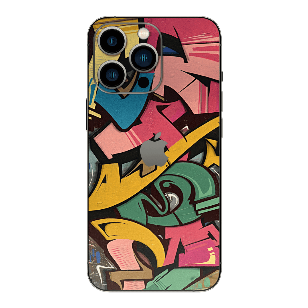 iPhone 14 PRO Print Printed Custom Signature Vintage Street Art Skin Wrap Sticker Decal Cover Protector by EasySkinz
