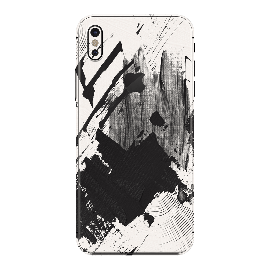 iPhone XS Print Printed Custom SIGNATURE Black and White Madness Skin Wrap Sticker Decal Cover Protector by EasySkinz | EasySkinz.com