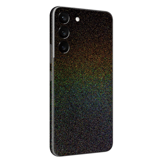 Samsung Galaxy S22+ PLUS GALAXY Black Milky Way Rainbow Sparkling Metallic Gloss Finish Skin Wrap Sticker Decal Cover Protector by EasySkinz | EasySkinz.com