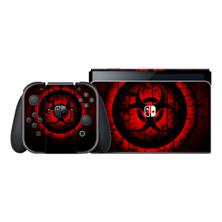 Nintendo Switch OLED SIGNATURE Biohazard Danger Skin