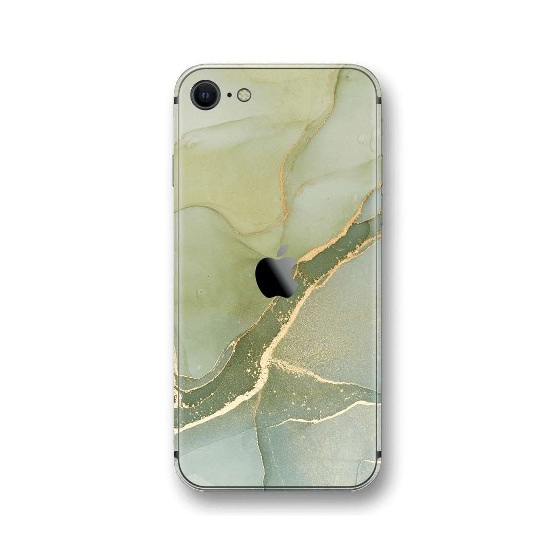 iPhone SE (2020) SIGNATURE AGATE GEODE Green-Gold Skin, Wrap, Decal, Protector, Cover by EasySkinz | EasySkinz.com