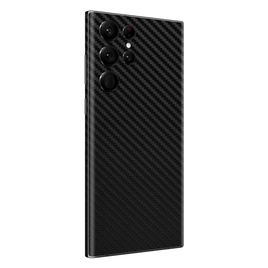 Samsung Galaxy S23 ULTRA Black 3D Textured Carbon Fibre Fiber Skin Wrap Decal Cover Protector by EasySkinz | EasySkinz.com