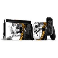 Nintendo SWITCH SIGNATURE Abstract MELTED Gold Skin