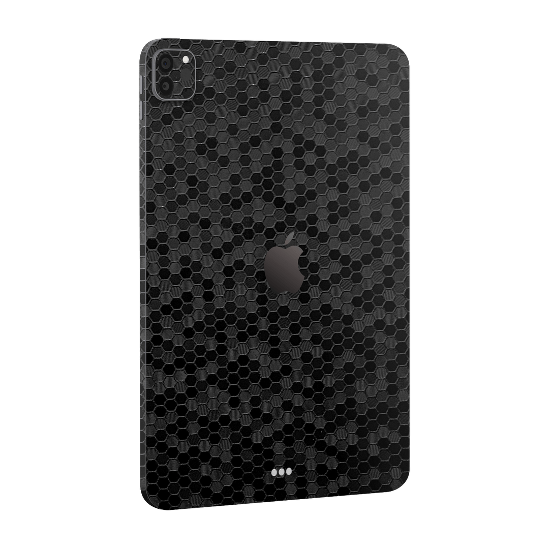 iPad PRO 11" (M2, 2022) Luxuria Black Honeycomb 3D Textured Skin Wrap Sticker Decal Cover Protector by EasySkinz | EasySkinz.com
