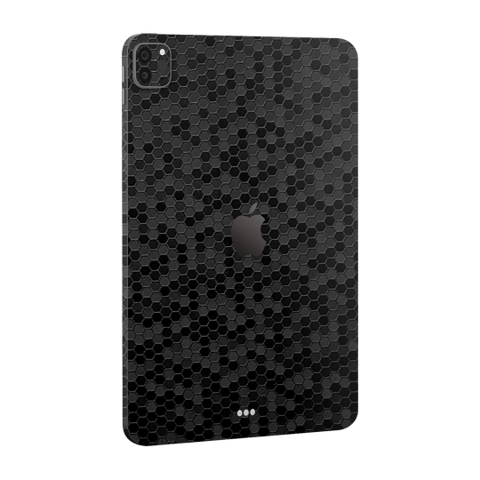 iPad PRO 11" (M2, 2022) Luxuria Black Honeycomb 3D Textured Skin Wrap Sticker Decal Cover Protector by EasySkinz | EasySkinz.com