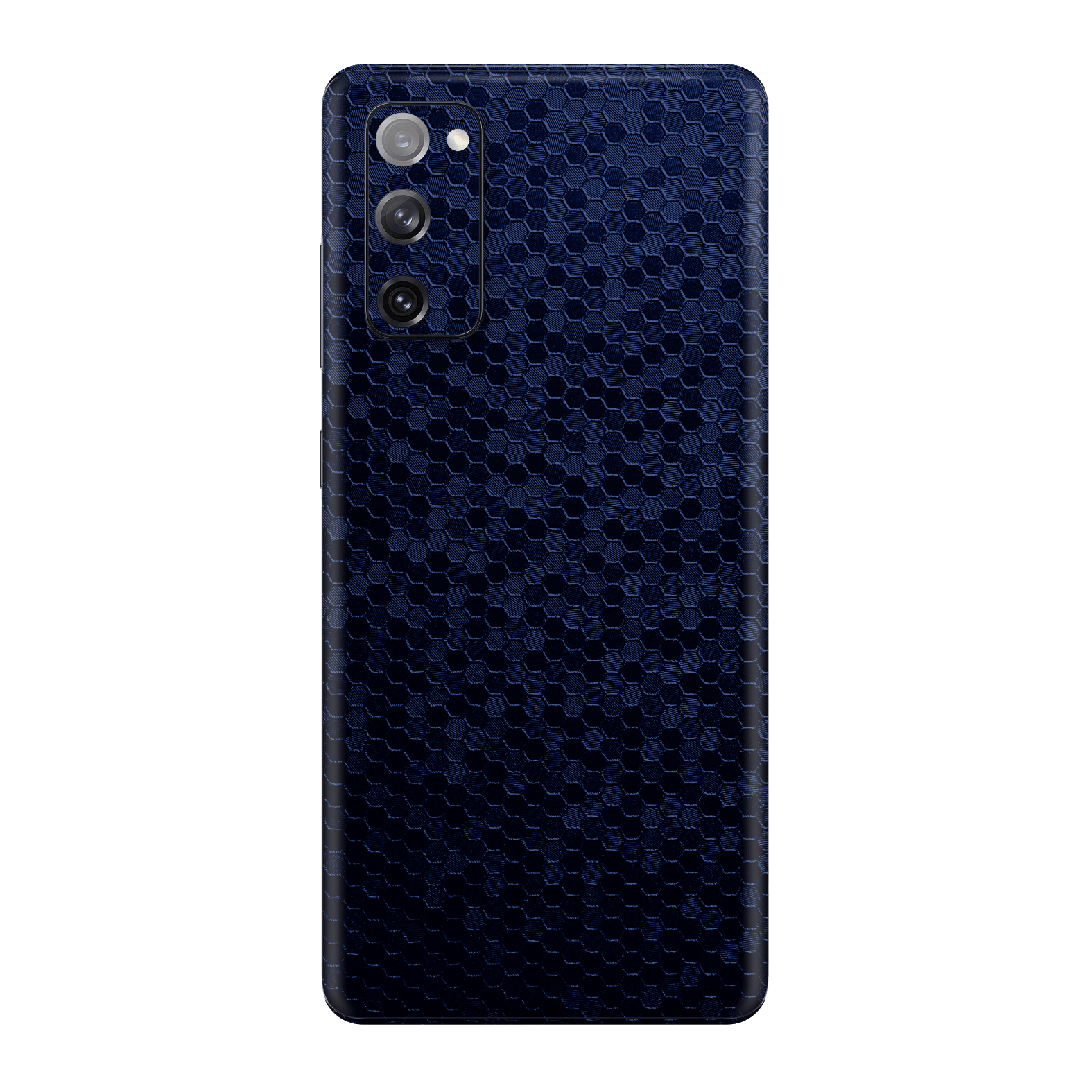 Samsung Galaxy S20 FE Luxuria Navy Blue Honeycomb 3D Textured Skin Wrap Sticker Decal Cover Protector by EasySkinz