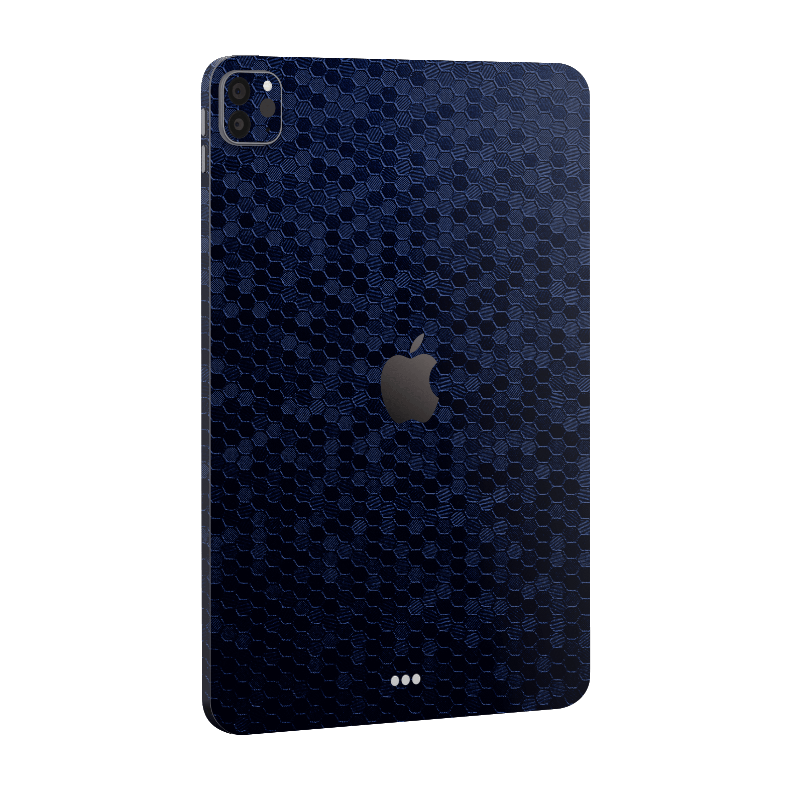 iPad PRO 12.9” (M2, 2022) Luxuria Navy Blue Honeycomb 3D Textured Skin Wrap Sticker Decal Cover Protector by EasySkinz | EasySkinz.com