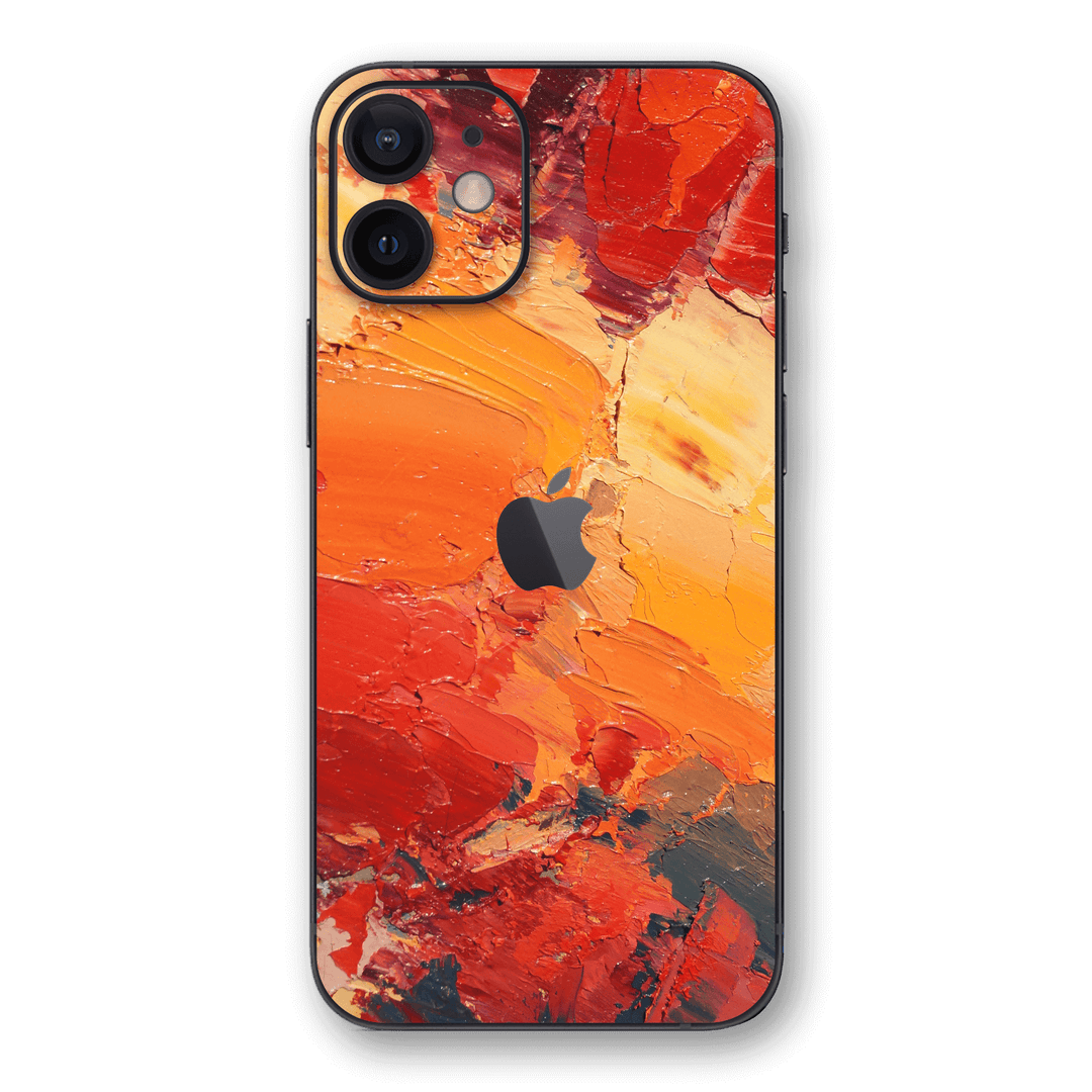 iPhone 12 SIGNATURE Sunset in Oia Painting Skin - Premium Protective Skin Wrap Sticker Decal Cover by QSKINZ | Qskinz.com