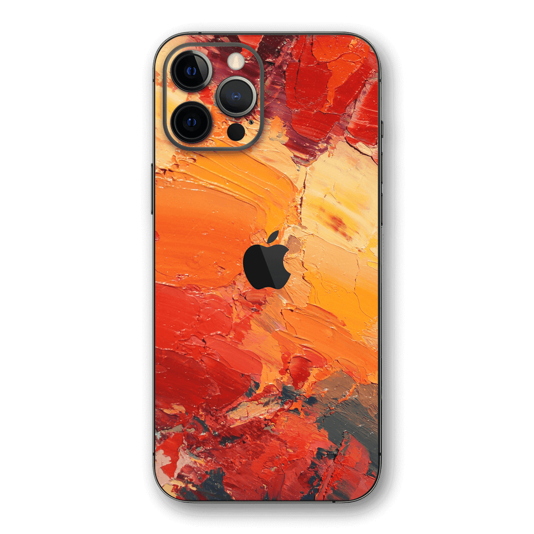 iPhone 12 PRO SIGNATURE Sunset in Oia Painting Skin - Premium Protective Skin Wrap Sticker Decal Cover by QSKINZ | Qskinz.com