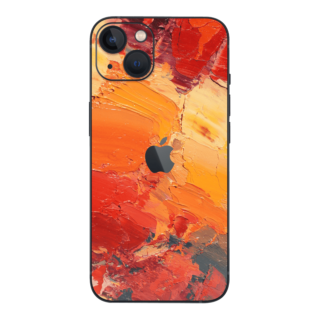 iPhone 13 MINI SIGNATURE Sunset in Oia Painting Skin - Premium Protective Skin Wrap Sticker Decal Cover by QSKINZ | Qskinz.com