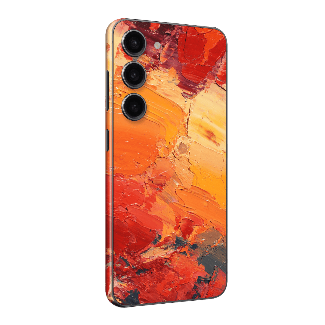 Samsung Galaxy S23 Print Printed Custom SIGNATURE Sunset in Oia Painting Skin Wrap Sticker Decal Cover Protector by EasySkinz | EasySkinz.com