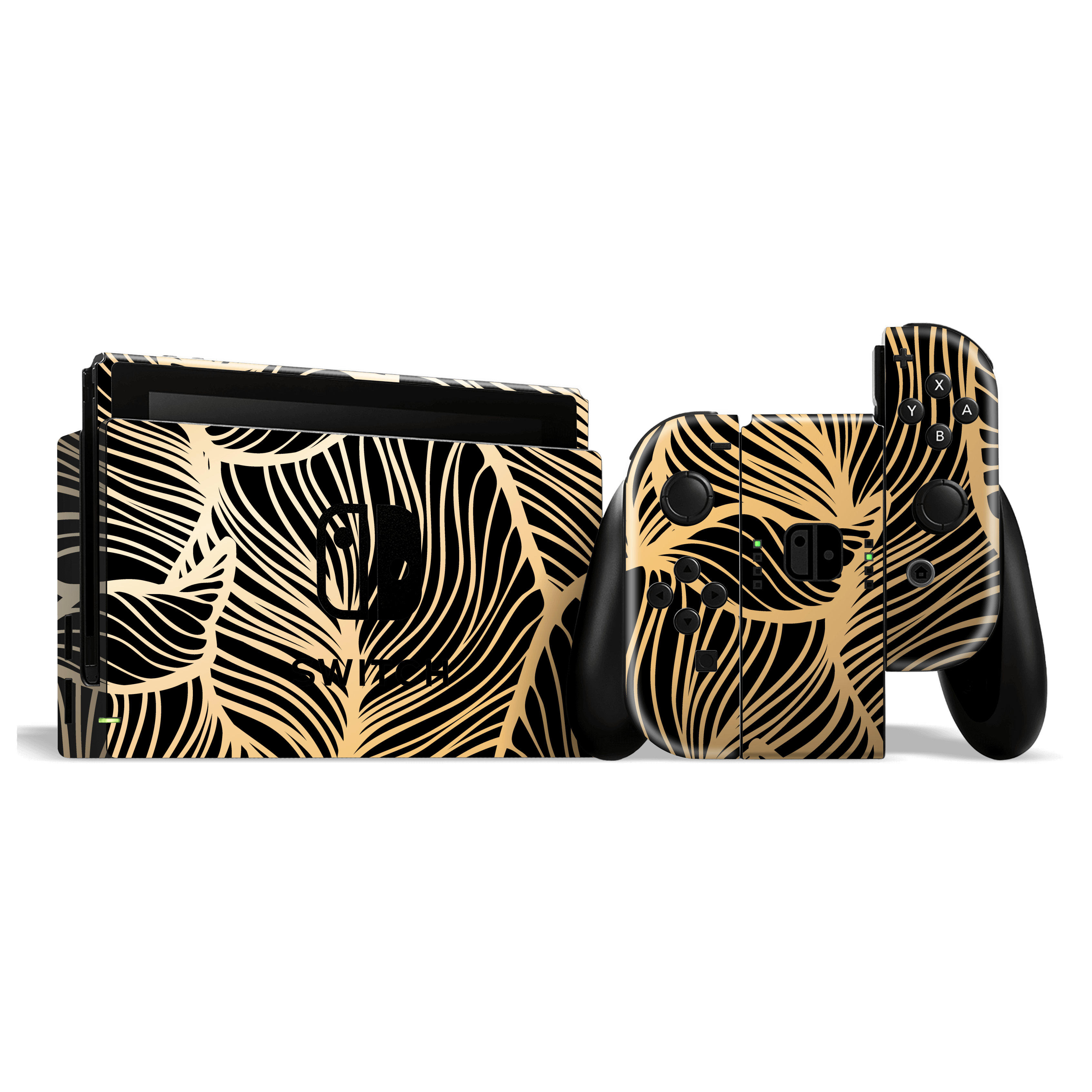 Nintendo SWITCH SIGNATURE Abstract Royal Floral Skin
