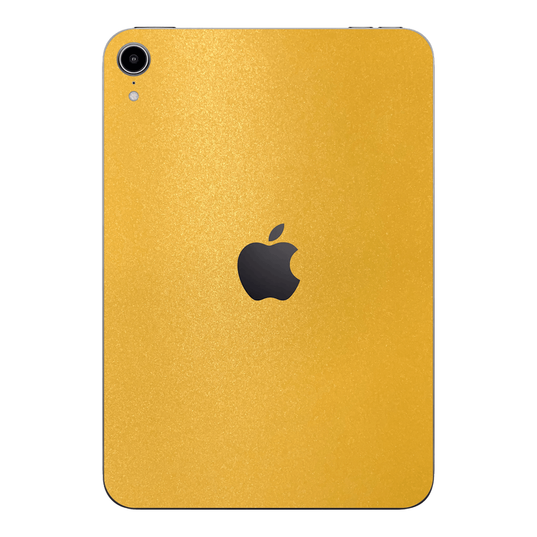 iPad MINI 6 2021 Yellow Metallic Matt Matte Skin Wrap Sticker Decal Cover Protector by EasySkinz | EasySkinz.com