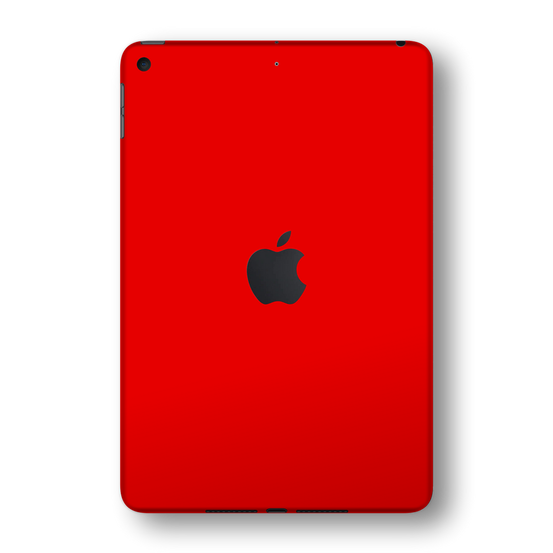 iPad MINI 5 (5th Generation 2019) Glossy Bright Red Skin Wrap Sticker Decal Cover Protector by EasySkinz