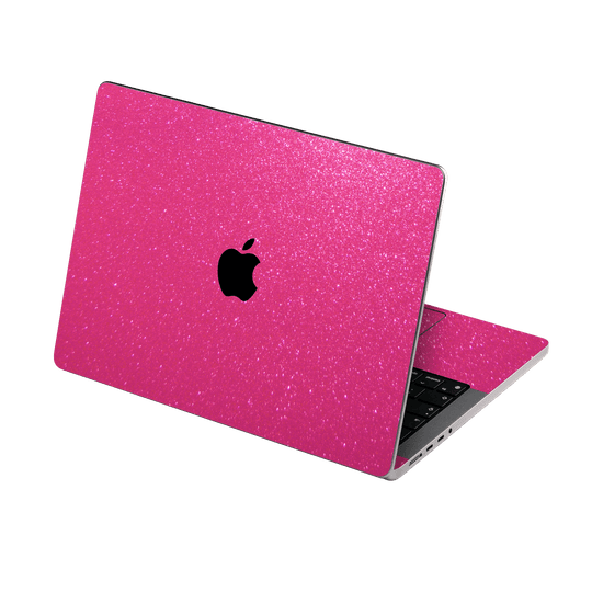 Apple MacBook PRO 16" (2021) Diamond Candy Magenta Shimmering Sparkling Glitter Skin Wrap Sticker Decal Cover Protector by EasySkinz | EasySkinz.com