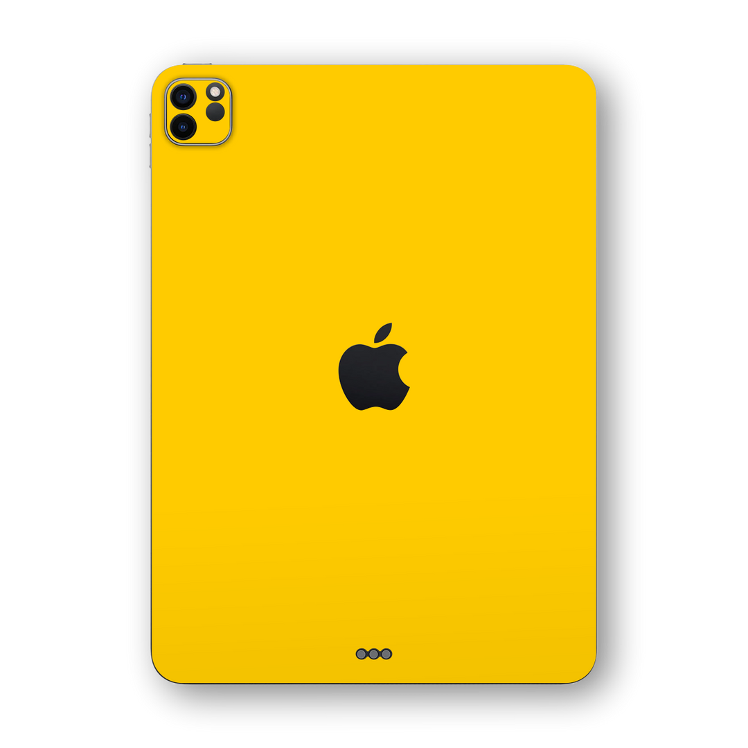 iPad PRO 12.9-inch 2021 Gloss Glossy Golden Yellow Skin Wrap Sticker Decal Cover Protector by EasySkinz | EasySkinz.com