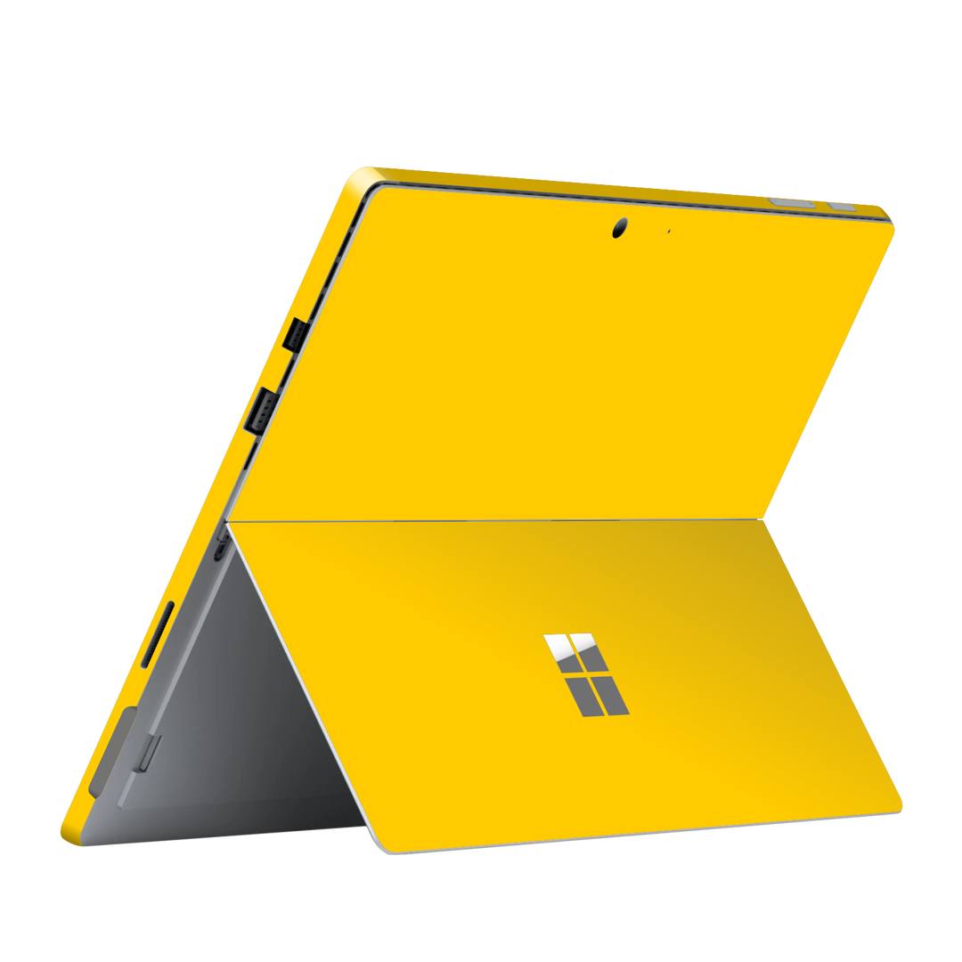 Microsoft Surface Pro (2017) Gloss Glossy Golden Yellow Skin Wrap Sticker Decal Cover Protector by EasySkinz