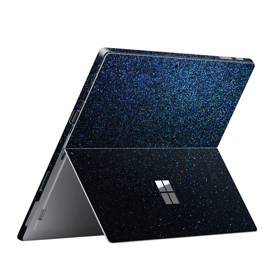 Microsoft Surface Pro (2017) Glossy Midnight Blue Metallic Gloss Finish Skin Wrap Sticker Decal Cover Protector by EasySkinz