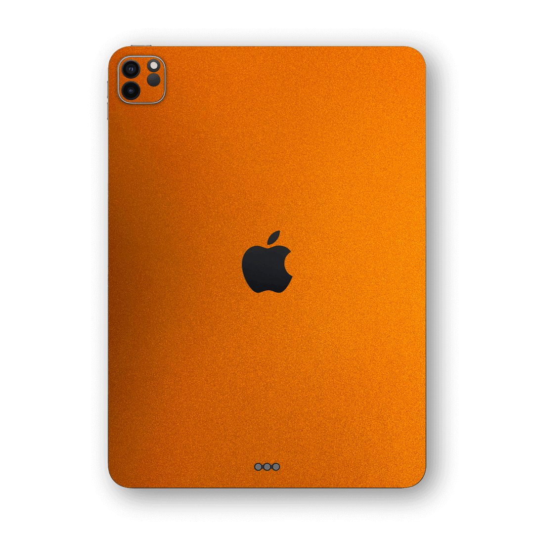 iPad PRO 12.9-inch 2021 Fiery Orange Tuning Metallic Gloss Finish Skin Wrap Sticker Decal Cover Protector by EasySkinz | EasySkinz.com