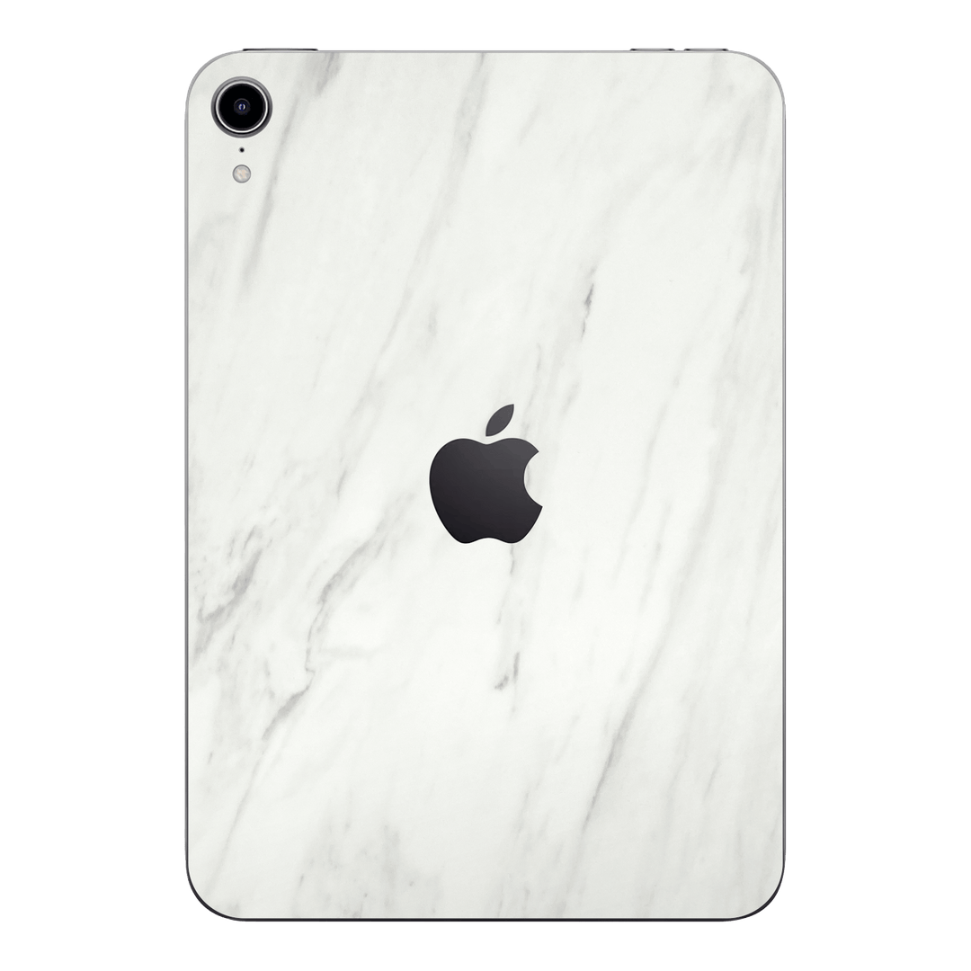 iPad MINI 6 2021 Luxuria White Marble Stone Skin Wrap Sticker Decal Cover Protector by EasySkinz | EasySkinz.com