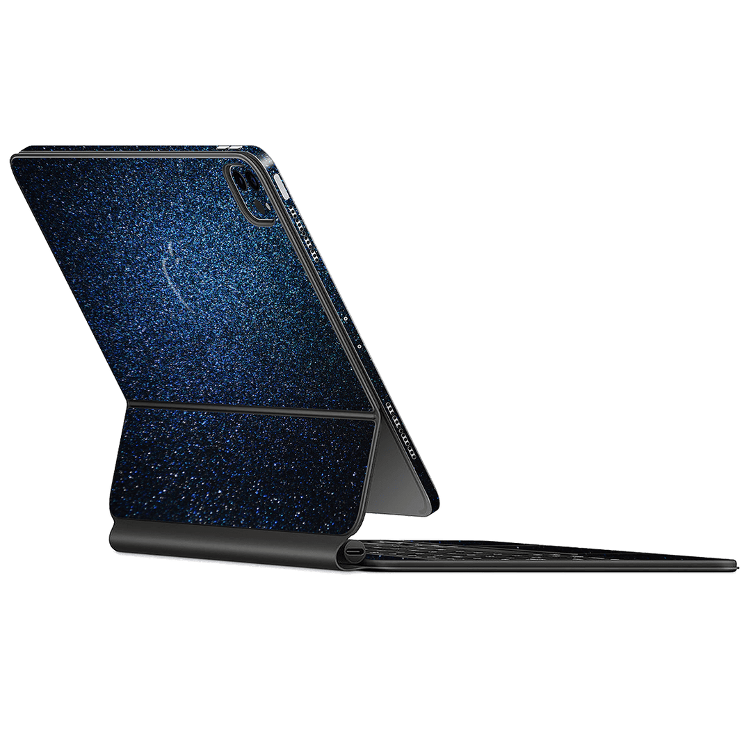 Magic Keyboard for iPad Pro 11" M1 (3rd Gen, 2021) Midnight Blue Metallic Gloss Finish Skin Wrap Sticker Decal Cover Protector by EasySkinz | EasySkinz.com