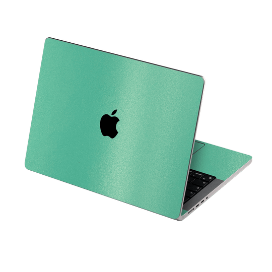 MacBook PRO 14" (2021/2023) Mint Green Metallic Matt Matte Skin Wrap Sticker Decal Cover Protector by EasySkinz | EasySkinz.com