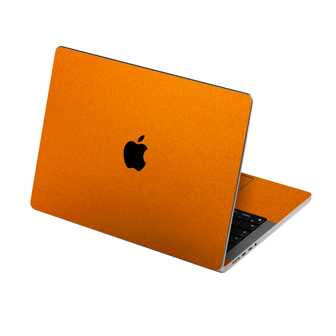 Apple MacBook PRO 14" (2021) Fiery Orange Tuning Metallic Gloss Finish Skin Wrap Sticker Decal Cover Protector by EasySkinz | EasySkinz.com