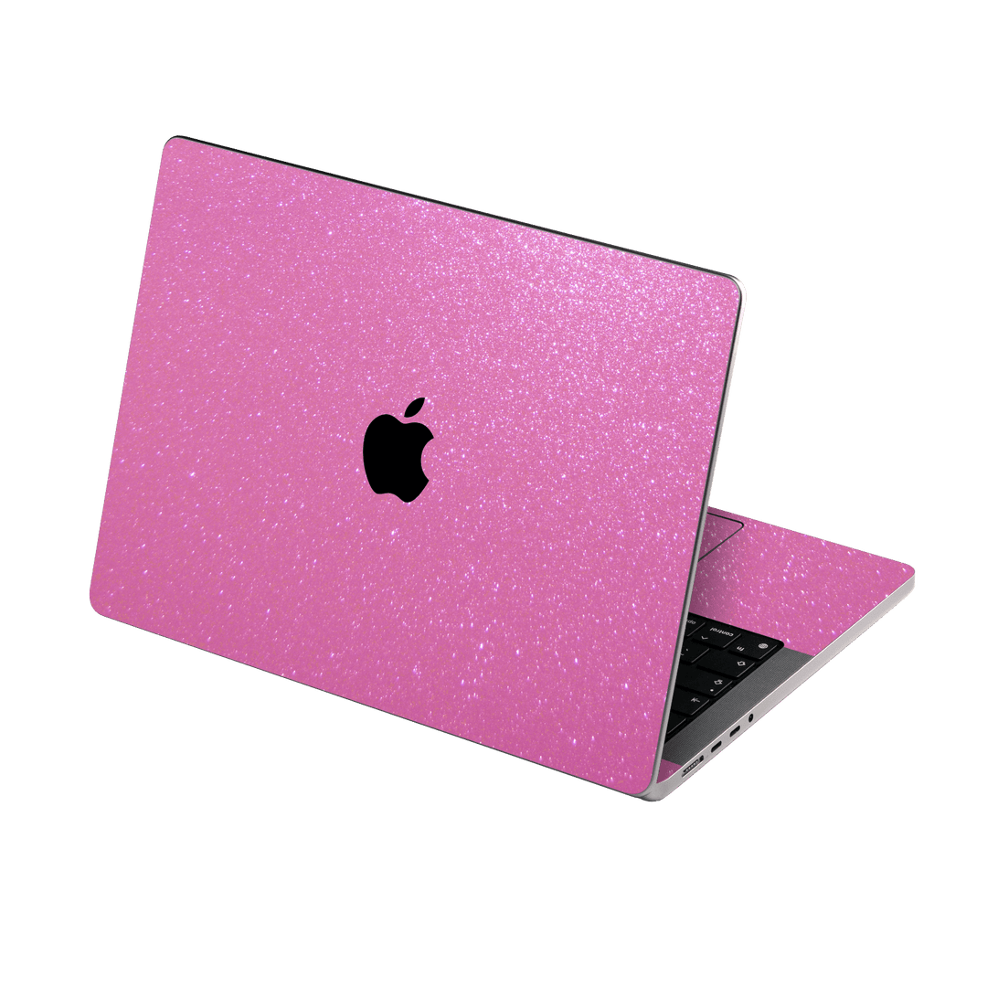Apple MacBook PRO 14" (2021) Diamond Pink Shimmering Sparkling Glitter Skin Wrap Sticker Decal Cover Protector by EasySkinz | EasySkinz.com