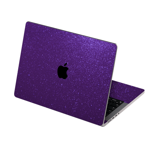 Apple MacBook PRO 16" (2021) Diamond Purple Shimmering Sparkling Glitter Skin Wrap Sticker Decal Cover Protector by EasySkinz | EasySkinz.com