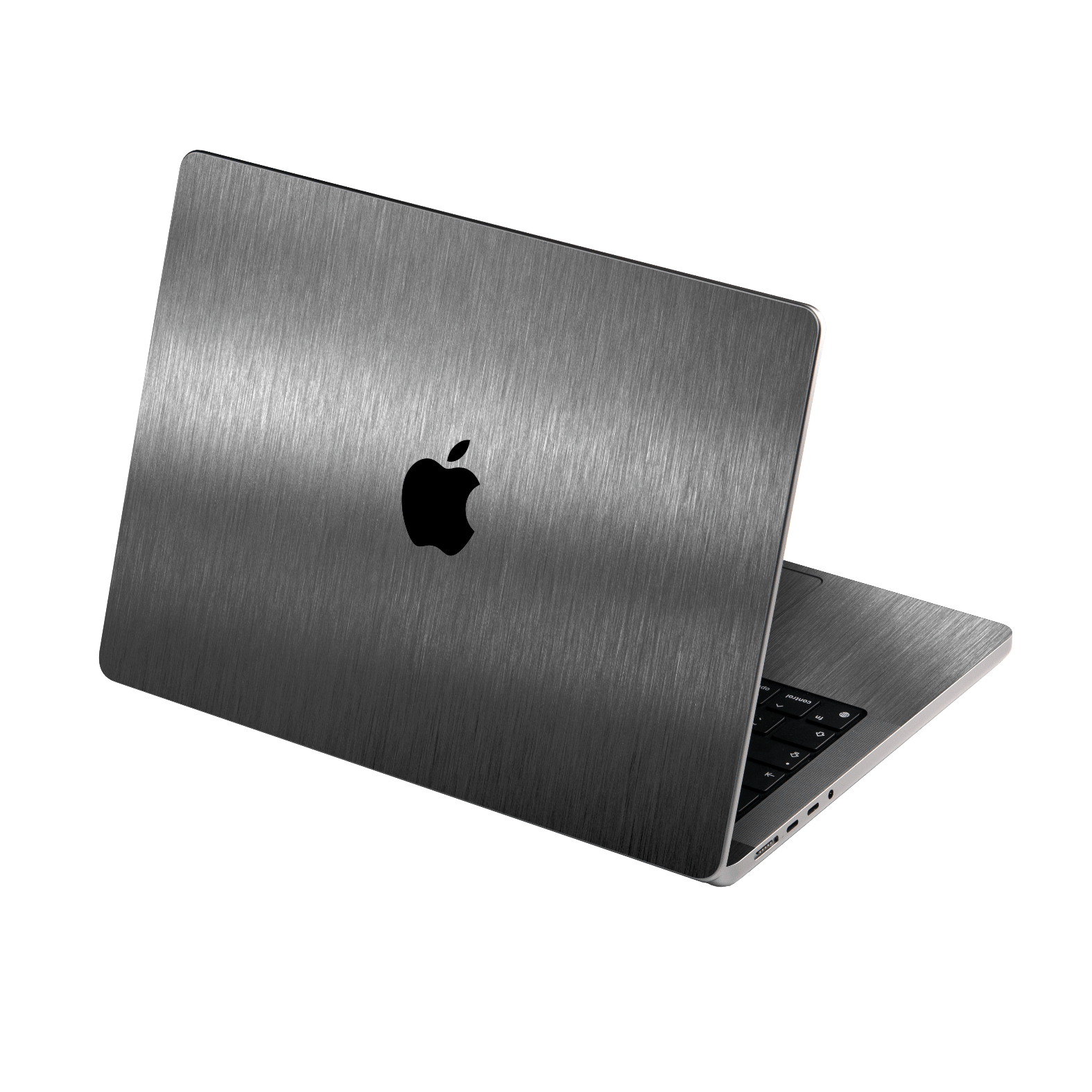 MacBook PRO 16" (2021/2023) Brushed Metal Titanium Metallic Skin Wrap Sticker Decal Cover Protector by EasySkinz | EasySkinz.com