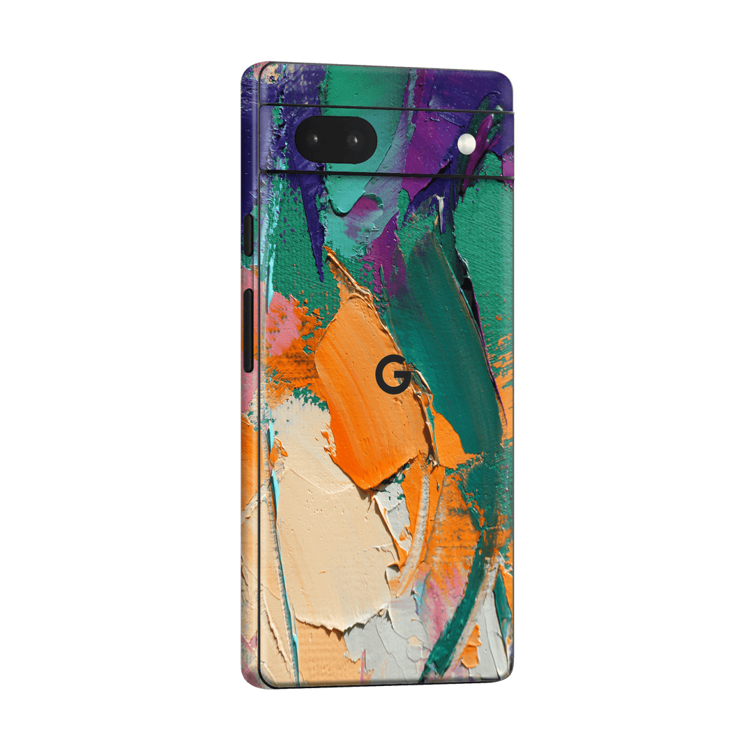Google Pixel 6a (2022) Print Printed Custom Signature Oil Painting Fragment Skin Wrap Sticker Decal Cover Protector by EasySkinz | EasySkinz.com