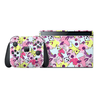 Nintendo Switch OLED SIGNATURE Kawaii Cats and Skulls Skin