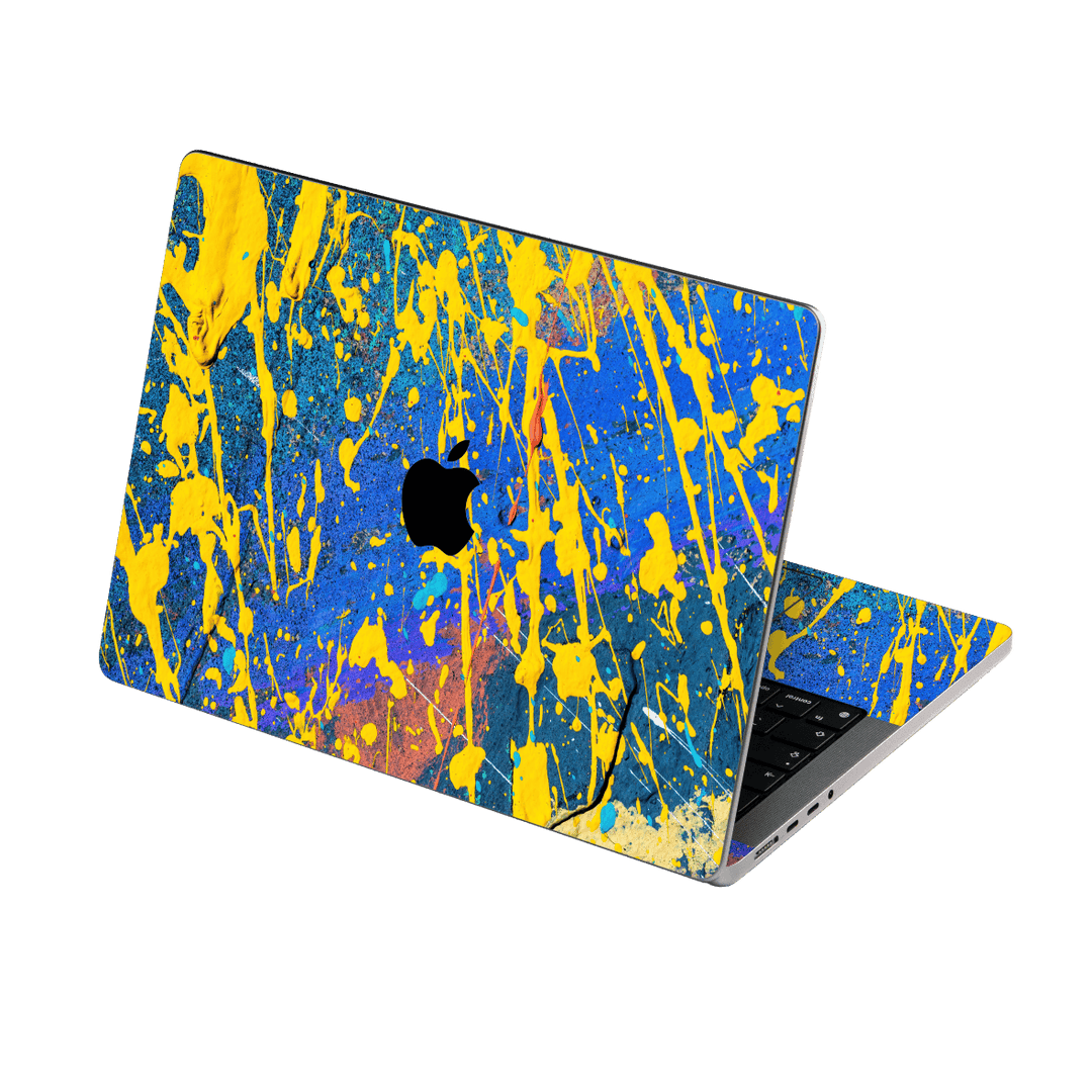 MacBook PRO 16" (2021) Print Printed Custom Signature Splashes of Paint Skin Wrap Sticker Decal Cover Protector by EasySkinz | EasySkinz.com