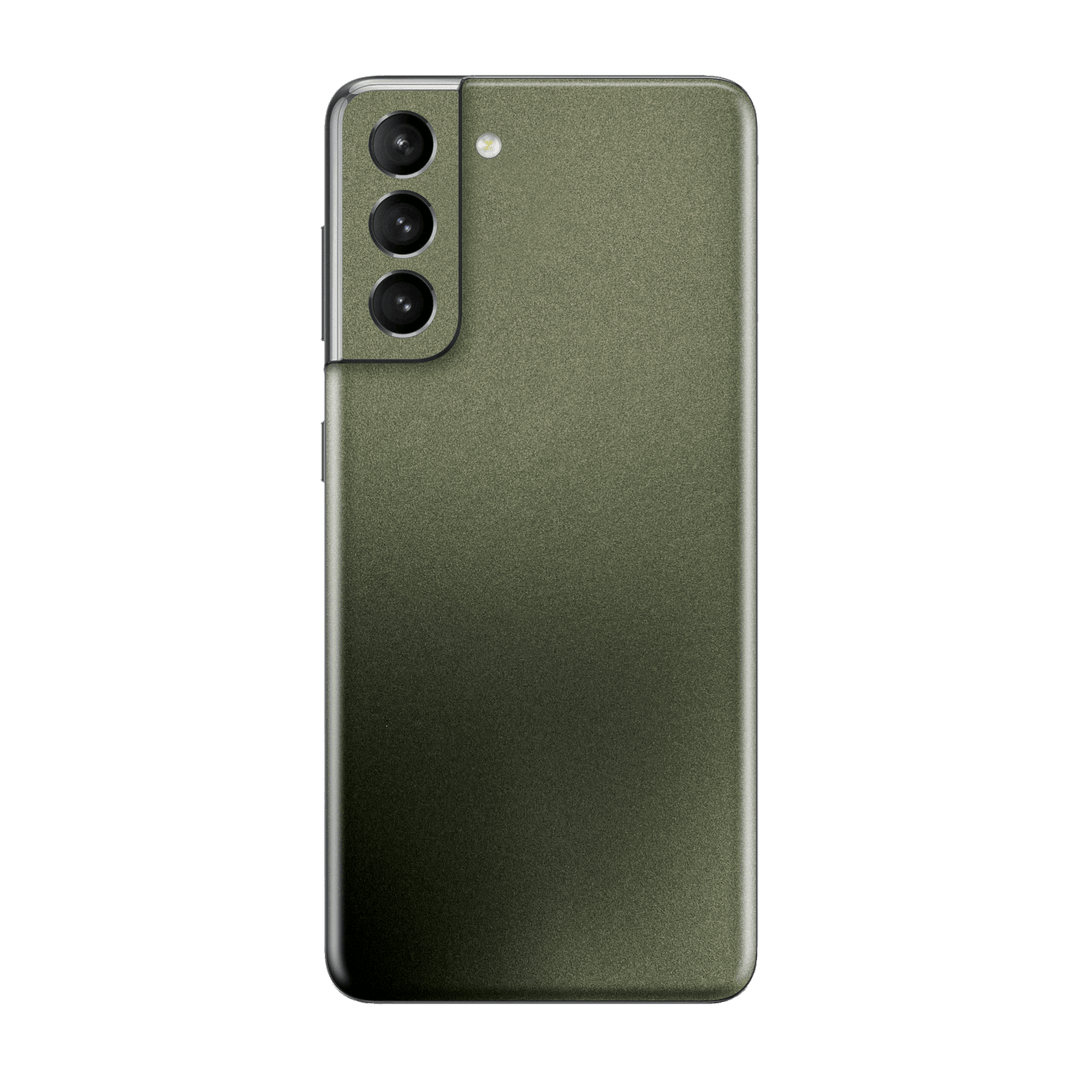 Samsung Galaxy S21+ PLUS MILITARY Green Matt Matte Metallic Skin, Wrap, Decal, Protector, Cover by EasySkinz | EasySkinz.com