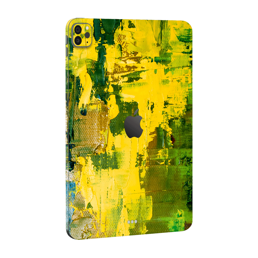 iPad PRO 12.9” (M2, 2022) Print Printed Custom SIGNATURE Santa Barbara Landscape in Green and Yellow Skin Wrap Sticker Decal Cover Protector by EasySkinz | EasySkinz.com