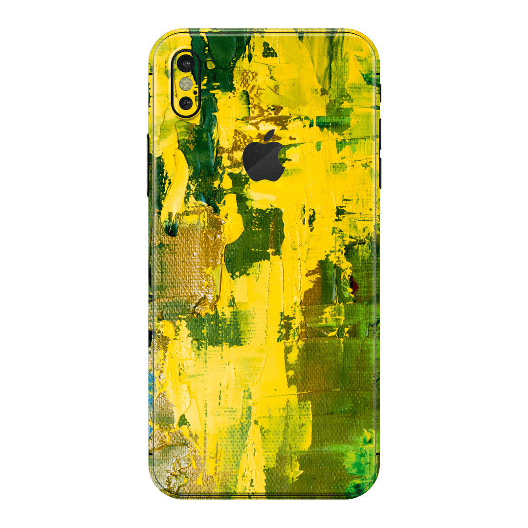 iPhone XS MAX Print Printed Custom SIGNATURE Santa Barbara Landscape in Green and Yellow Skin Wrap Sticker Decal Cover Protector by EasySkinz | EasySkinz.com