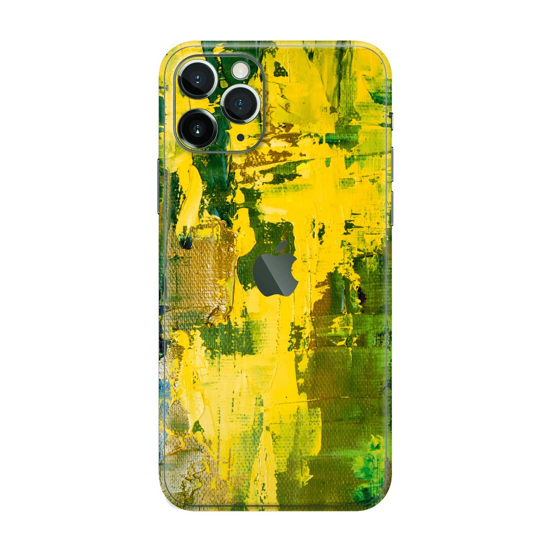 iPhone 11 Pro MAX Print Printed Custom SIGNATURE Santa Barbara Landscape in Green and Yellow Skin Wrap Sticker Decal Cover Protector by EasySkinz | EasySkinz.com