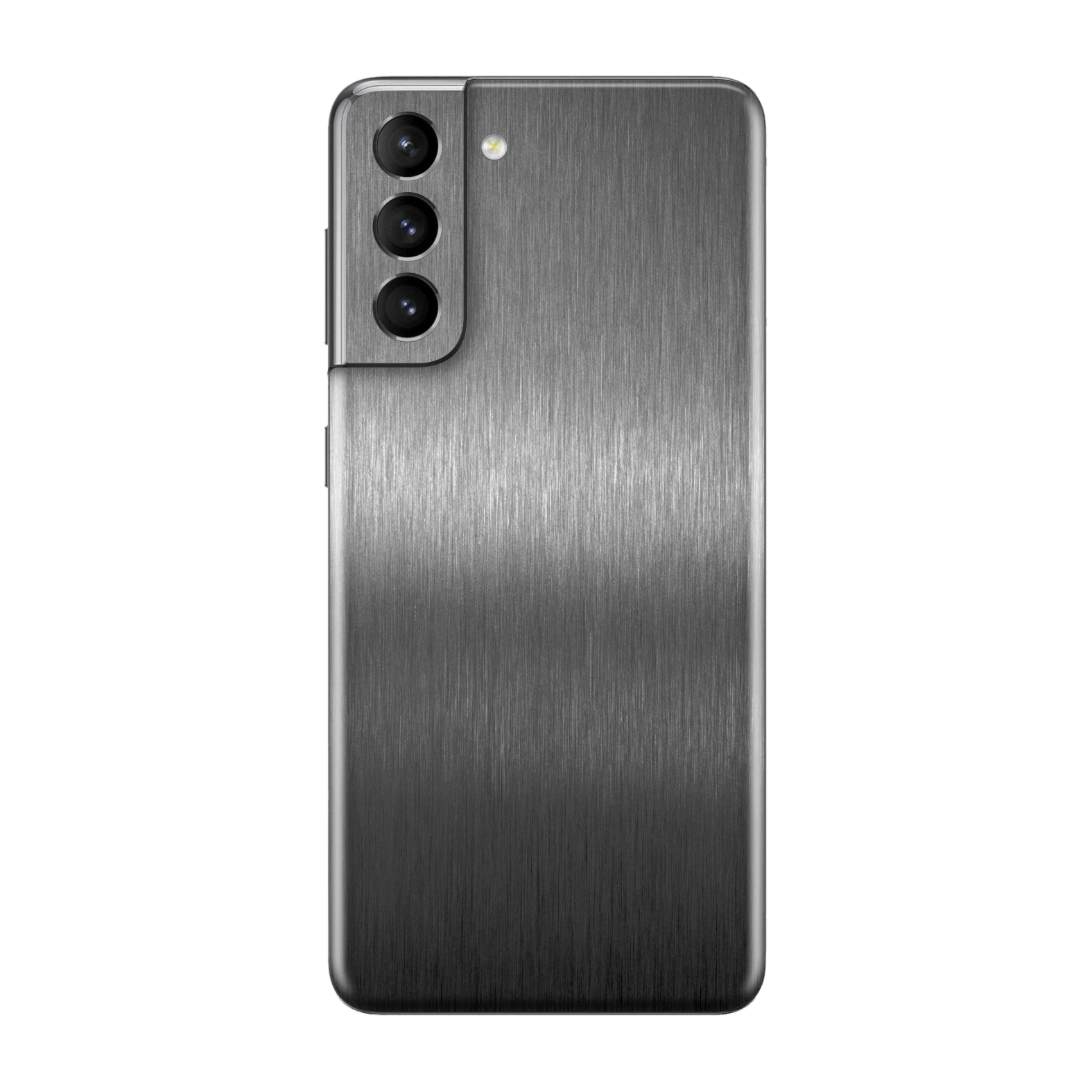 Samsung Galaxy S21+ PLUS Brushed Metal Titanium Metallic Skin Wrap Sticker Decal Cover Protector by EasySkinz | EasySkinz.com