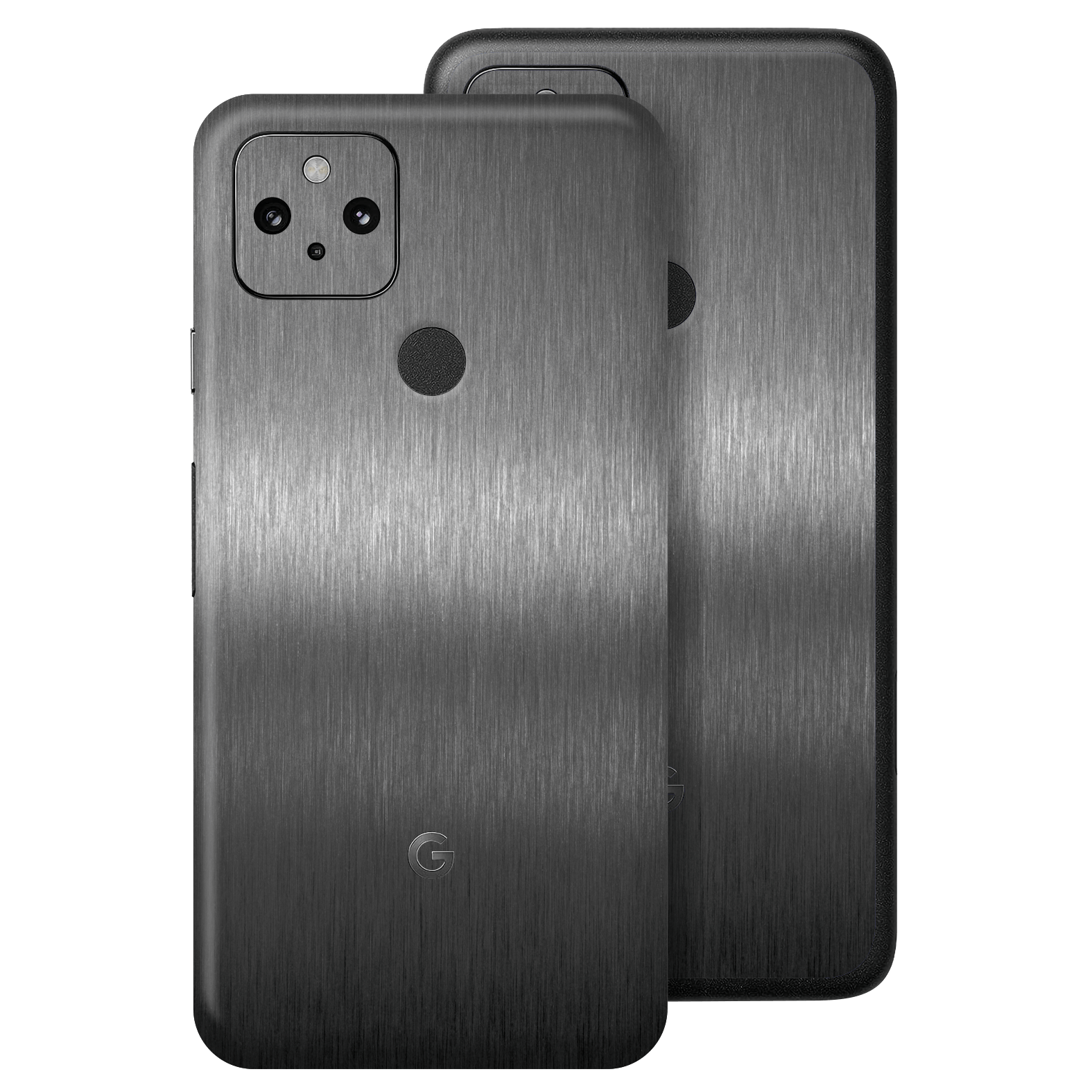 Google Pixel 4a 5G  Brushed Metal Titanium Metallic Skin Wrap Sticker Decal Cover Protector by EasySkinz | EasySkinz.com