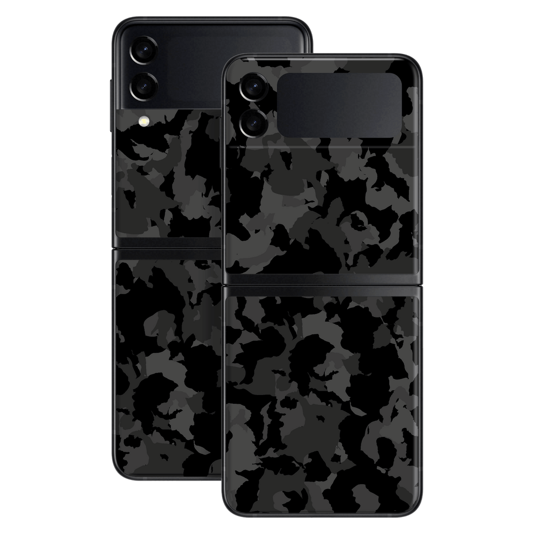 Samsung Galaxy Z Flip 3 Print Printed Custom Signature Camouflage Camo DARK SLATE Skin Wrap Sticker Decal Cover Protector by EasySkinz | EasySkinz.com