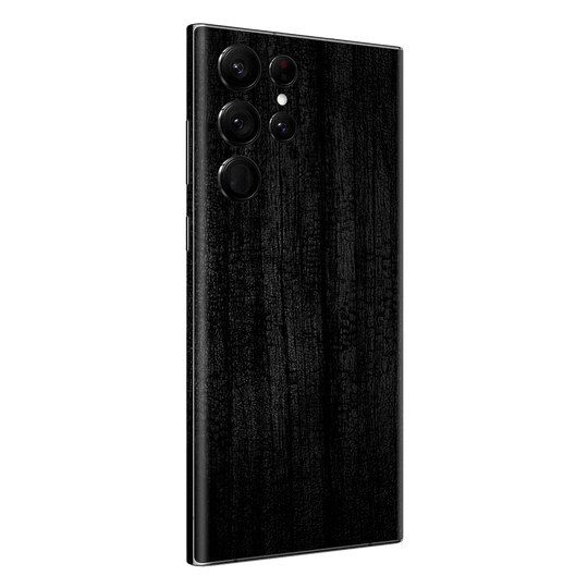 Samsung Galaxy S23 ULTRA Luxuria Black Charcoal Coal Stone Black Dragon 3D Textured Skin Wrap Decal Cover Protector by EasySkinz | EasySkinz.com
