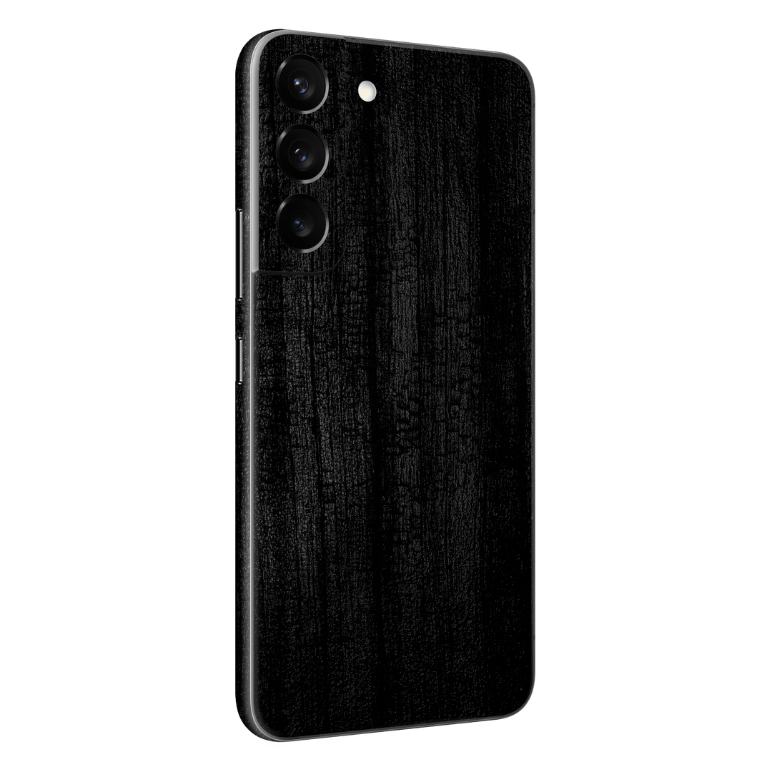 Samsung Galaxy S22+ PLUS Luxuria Black Charcoal Coal Stone Black Dragon 3D Textured Skin Wrap Decal Cover Protector by EasySkinz | EasySkinz.com