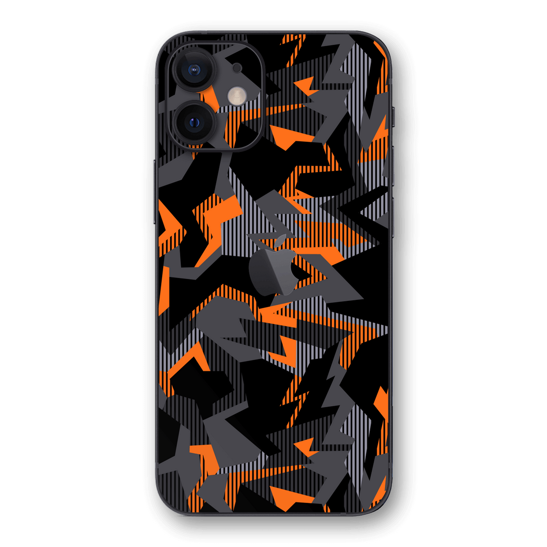 iPhone 12 MINI Print Printed Custom SIGNATURE Sharp-Edged Orange Camo Camouflage Skin Wrap Sticker Decal Cover Protector by EasySkinz | EasySkinz.com